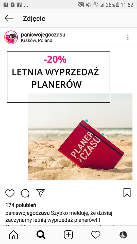 Promocja, rabaty i kod zniżkowy w relacji na profilu markowym