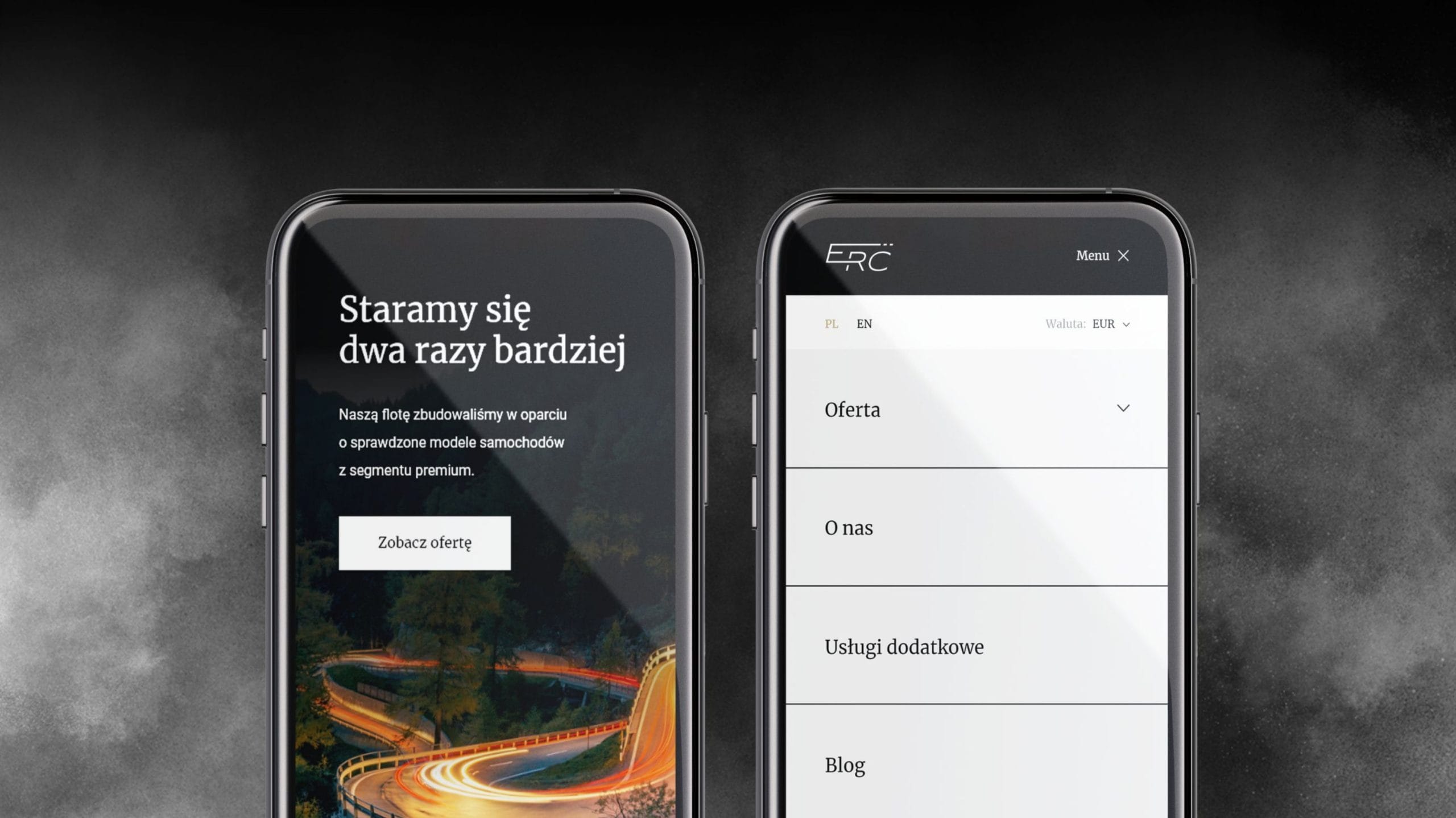 Serwis wynajmu samochodów premium Envio Rental Car