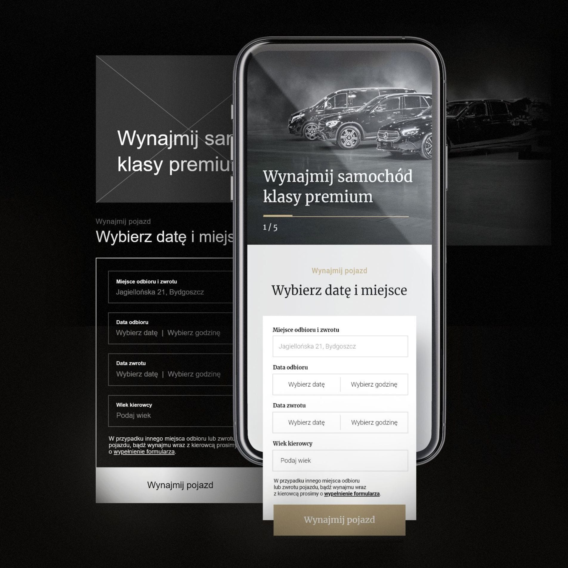 Projekt UX/UI serwisu Envio Rental Car