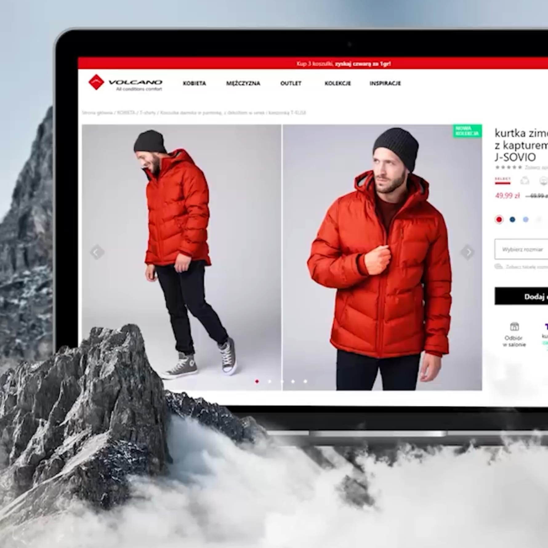 Sklep internetowy Volcano – e-commerce dla branży modowej na Magento 2